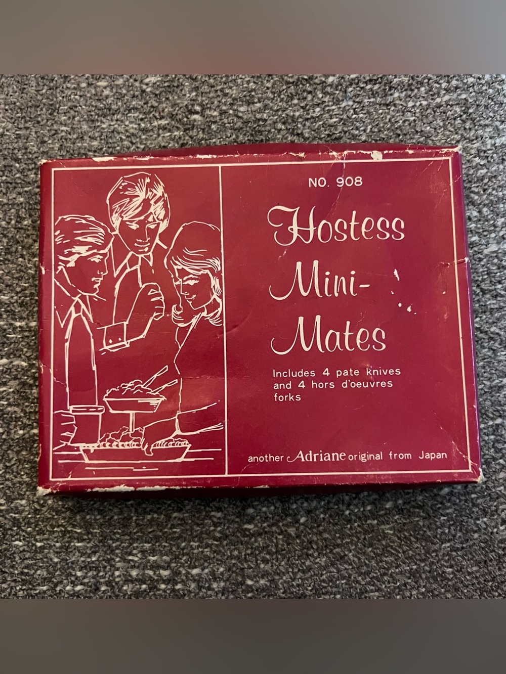 VINTAGE ADRIANE MINI MATES HOSTESS SET. no. 908 + Niagara Falls Fork